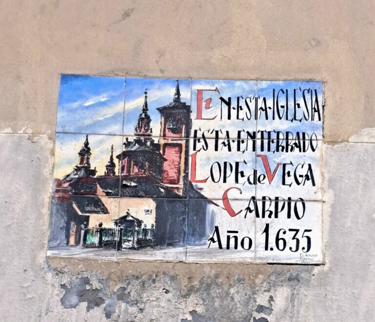 En esta Iglesia está enterrado Lope de Vega