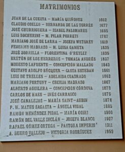 Matrimonios Parroquia de San Sebastián